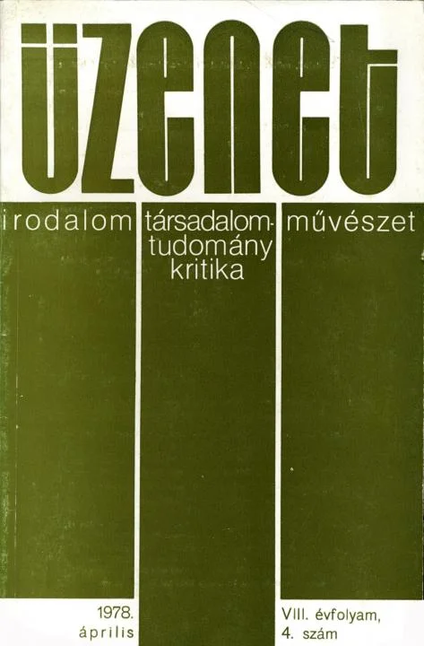 Üzenet, 8. évf. 1978. április. 4. sz. 227–280. oldal