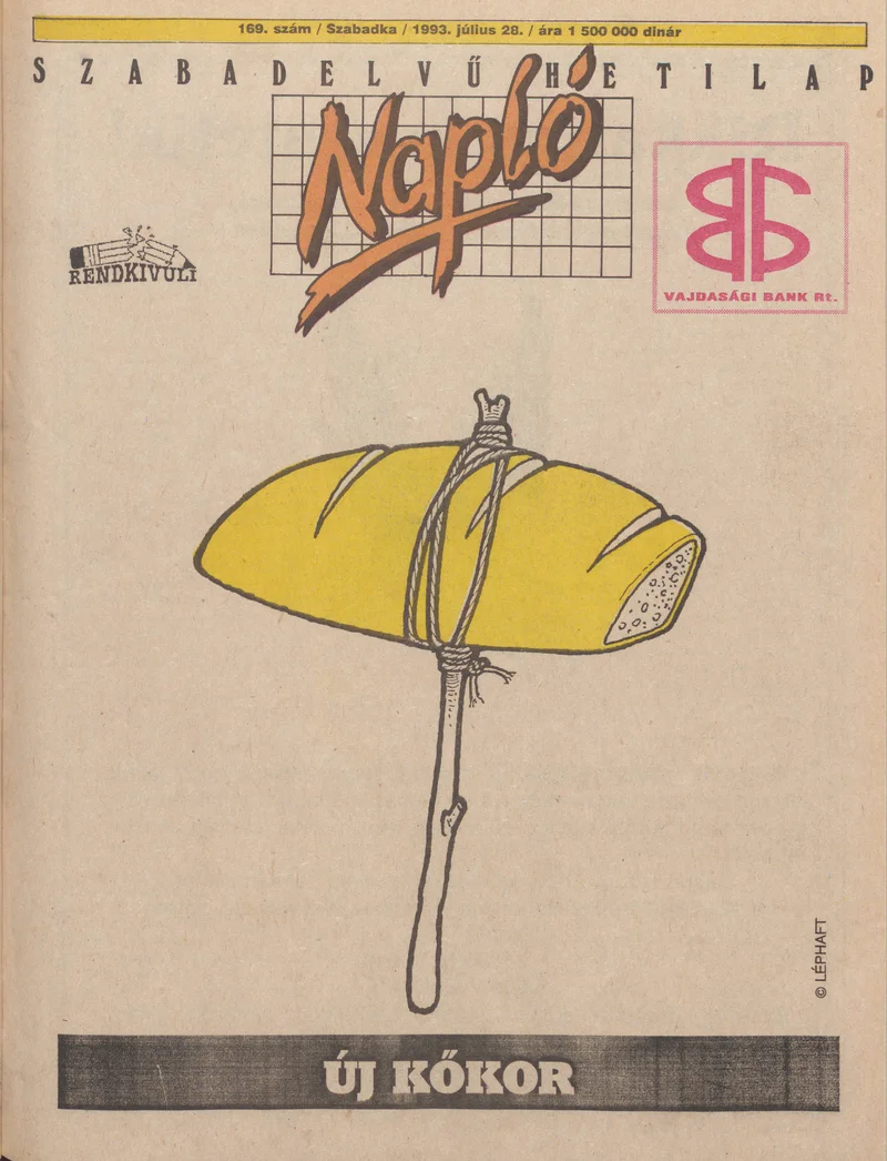 Napló - Szabadelvű hetilap, 4. évf. 1993. július 28. 169. sz.