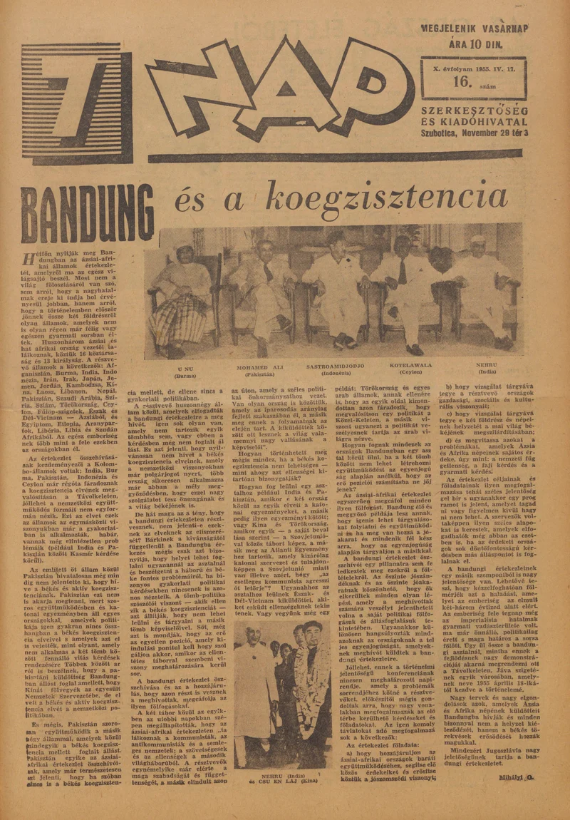 7 Nap, 10. évf. 1955. április 17. 16. sz. 1–16. oldal