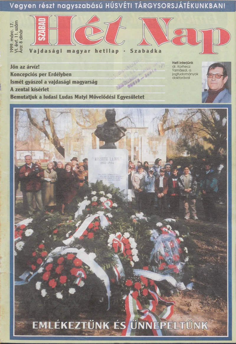 Szabad Hét Nap, 6. évf. 1999. március 17. 11. sz.