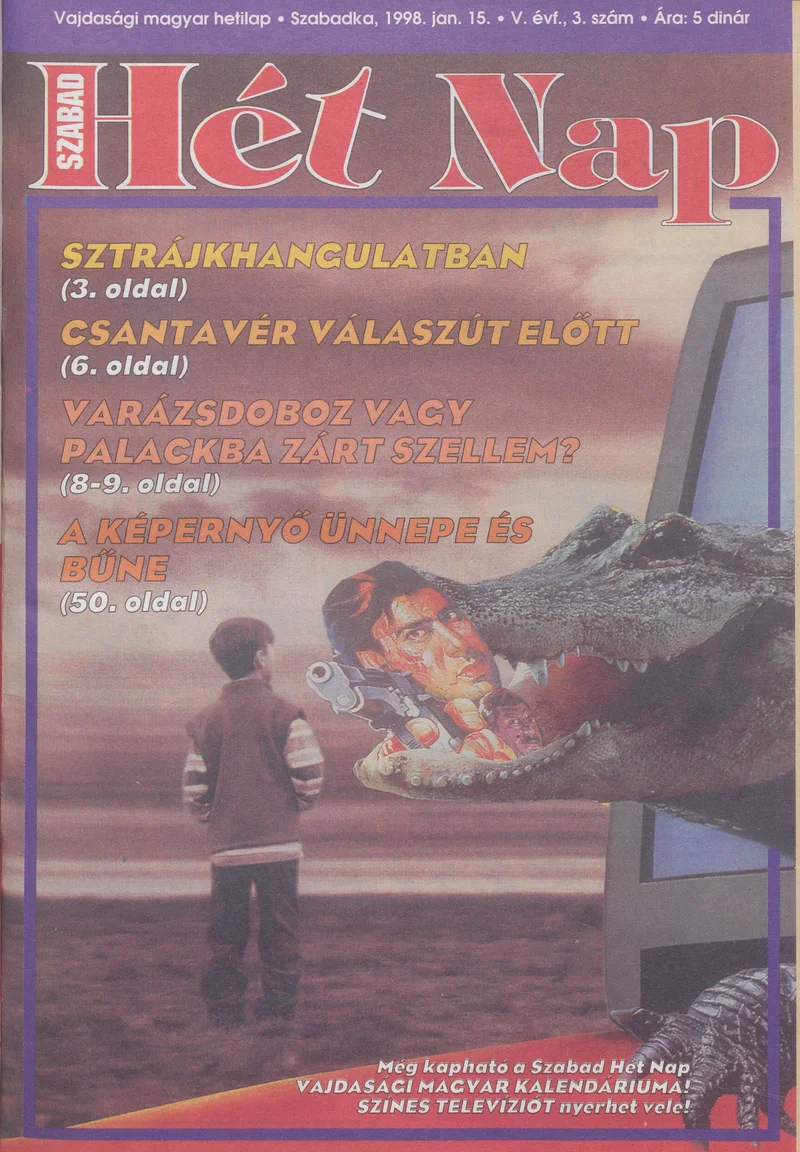 Szabad Hét Nap, 5. évf. 1998. január 15. 3. sz.
