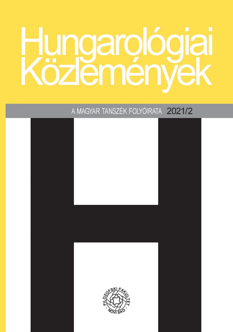Hungarológiai Közlemények, 52. évf. 2021. 2. sz.
