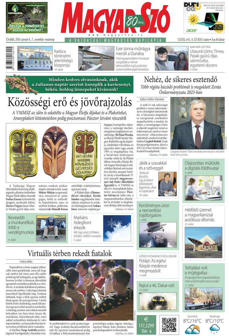 Magyar Szó, 81. évf. 2024. január 6. – 7. 4. sz. 1–32. oldal