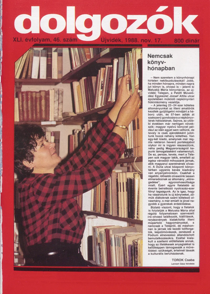 Dolgozók, 42. évf. 1988. november 17. 46. sz.