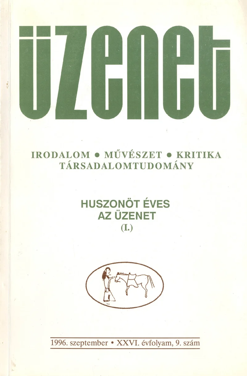 Üzenet, 26. évf. 1996. szeptember. 9. sz. 425–584. oldal