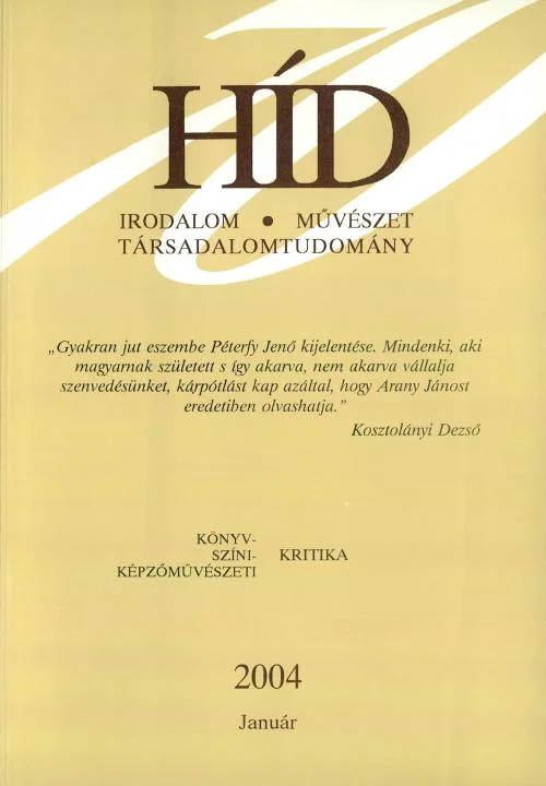 Híd, 68. évf. 2004. január. 1. sz. 1–148. oldal