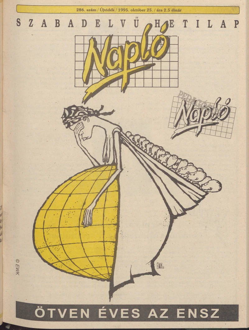 Napló - Szabadelvű hetilap, 6. évf. 1995. október 25. 286. sz.