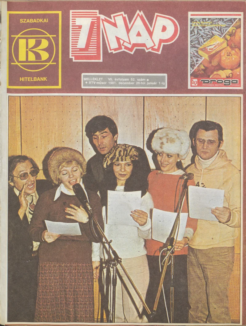 7 Nap melléklet, 7. évf. 1981. december 26. – 1982. január 1. 52. sz.