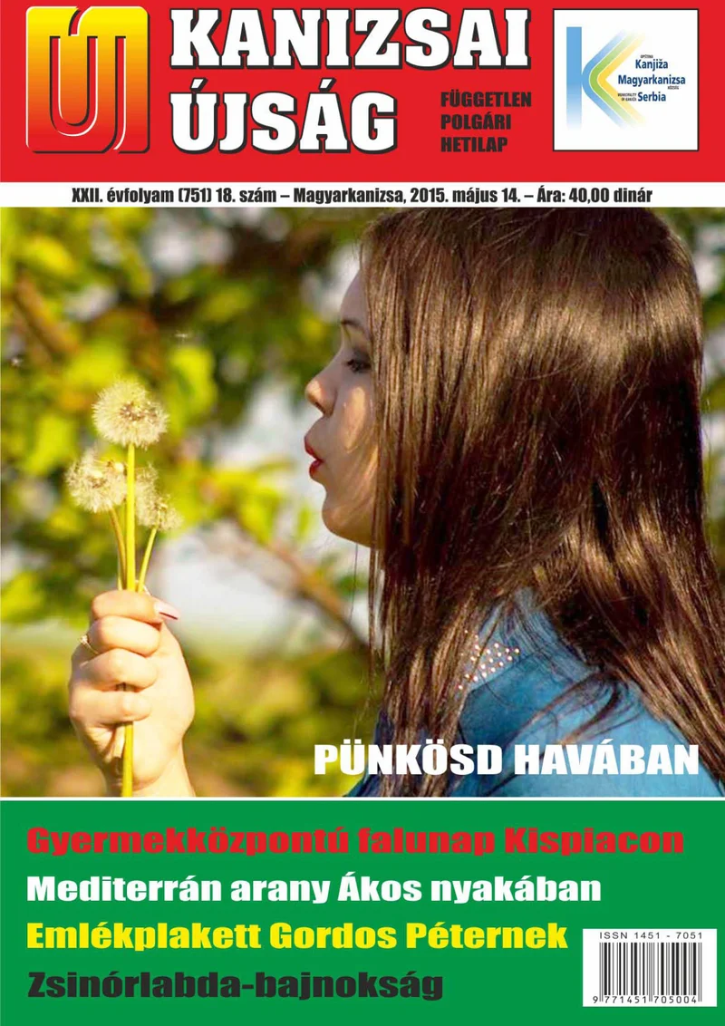 Új Kanizsai Újság, 22. évf. 2015. május 14. 18. sz.