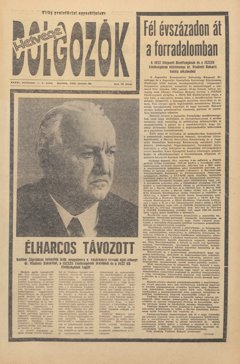 Dolgozók, 37. évf. 1983. január 20. 3. sz.