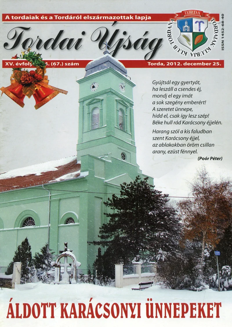 Tordai Újság, 15. évf. 2012. december 25. 4. sz. 1–24. oldal