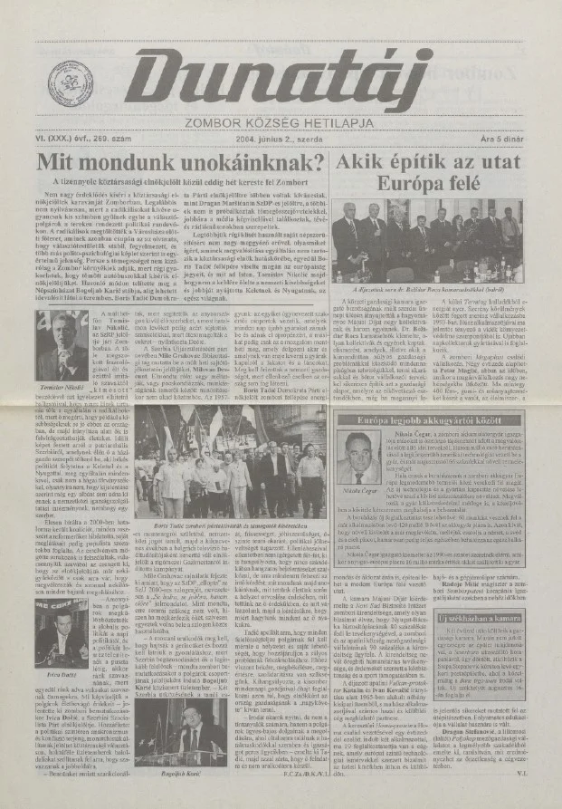 Dunatáj, 6. évf. 2004. június 2. 269. sz.