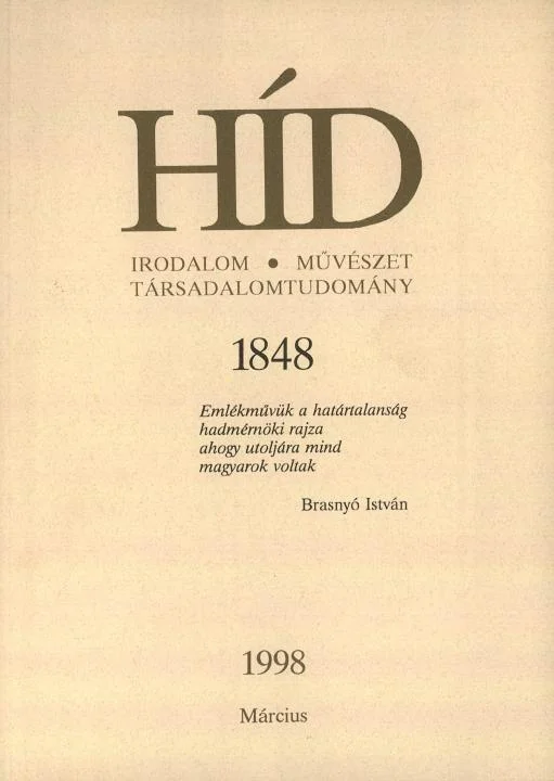 Híd, 62. évf. 1998. március. 3. sz. 129–344. oldal
