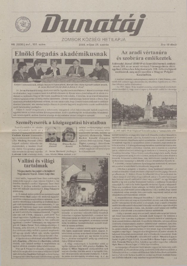 Dunatáj, 7. évf. 2005. május 25. 320. sz.