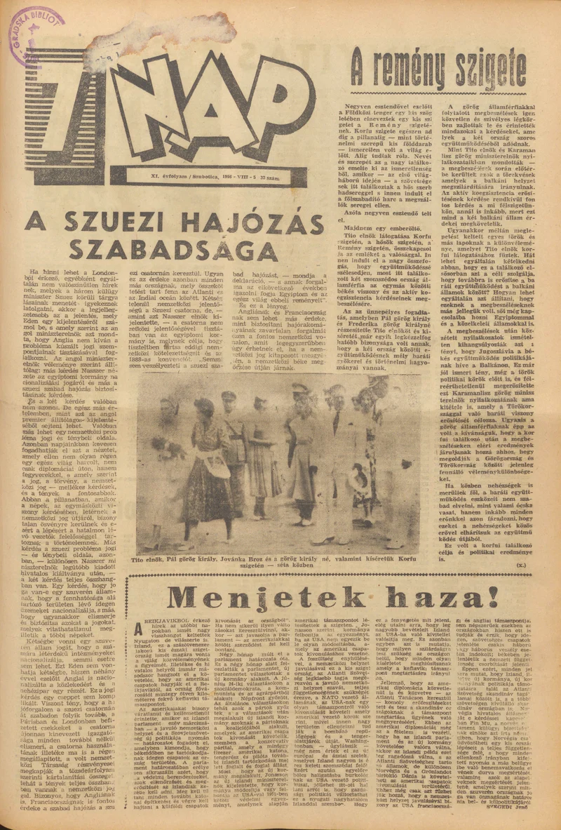 7 Nap, 11. évf. 1956. augusztus 5. 32. sz.