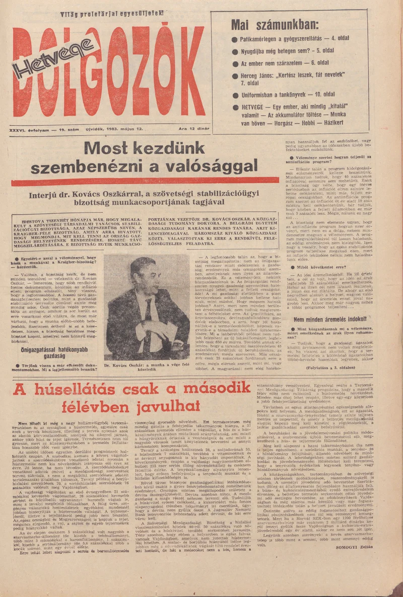 Dolgozók, 37. évf. 1983. május 12. 19. sz.