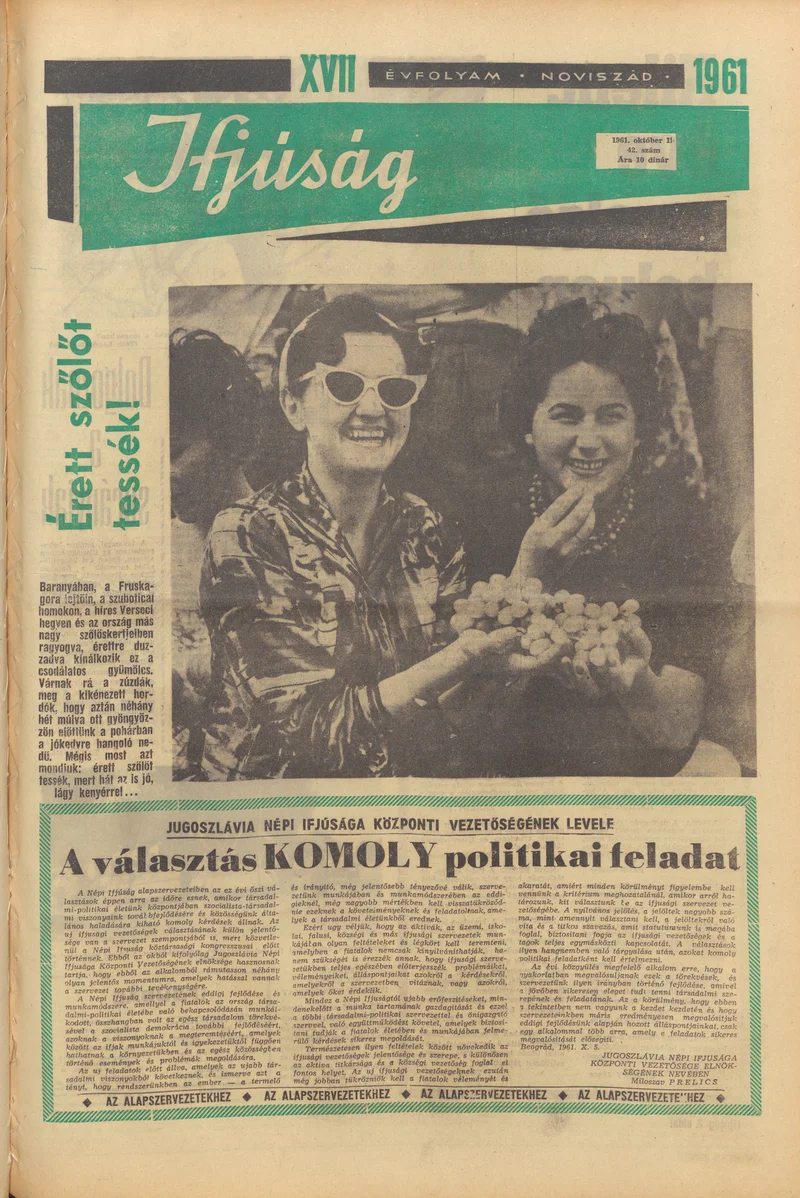 Ifjúság, 17. évf. 1961. október 11. 42. sz.