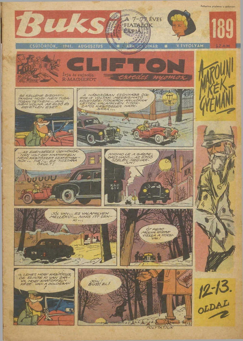 Buksi, 5. évf. 1961. augusztus 3. 189. sz.