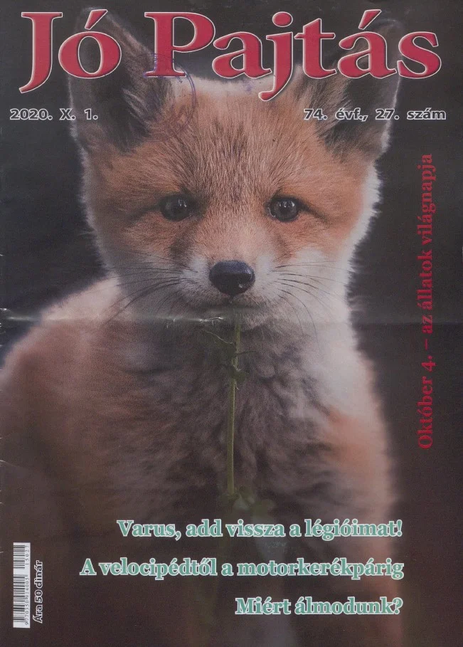 Jó Pajtás, 74. évf. 2020. október 1. 27. sz.