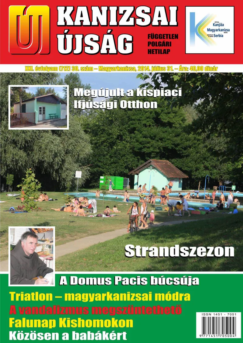 Új Kanizsai Újság, 21. évf. 2014. július 31. 30. sz.