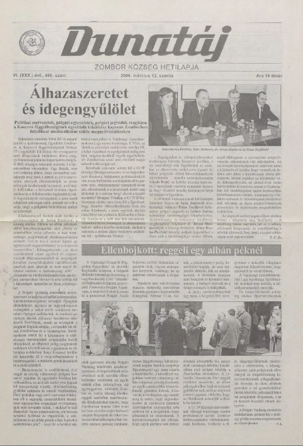 Dunatáj, 10. évf. 2008. március 12. 466. sz.