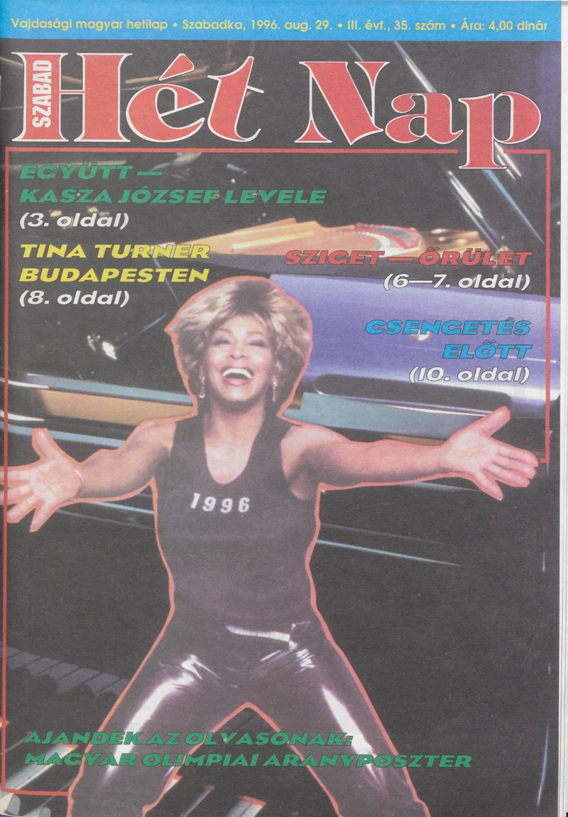 Szabad Hét Nap, 3. évf. 1996. augusztus 29. 35. sz.