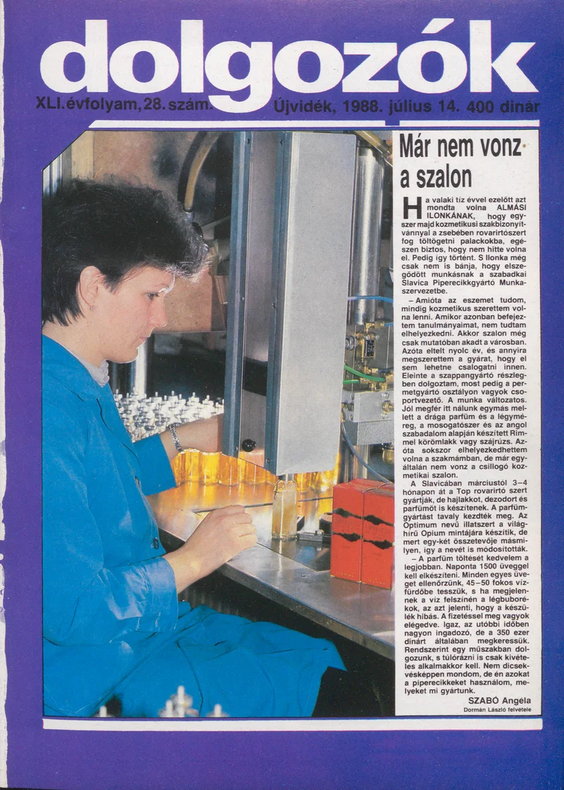 Dolgozók, 42. évf. 1988. július 14. 28. sz.