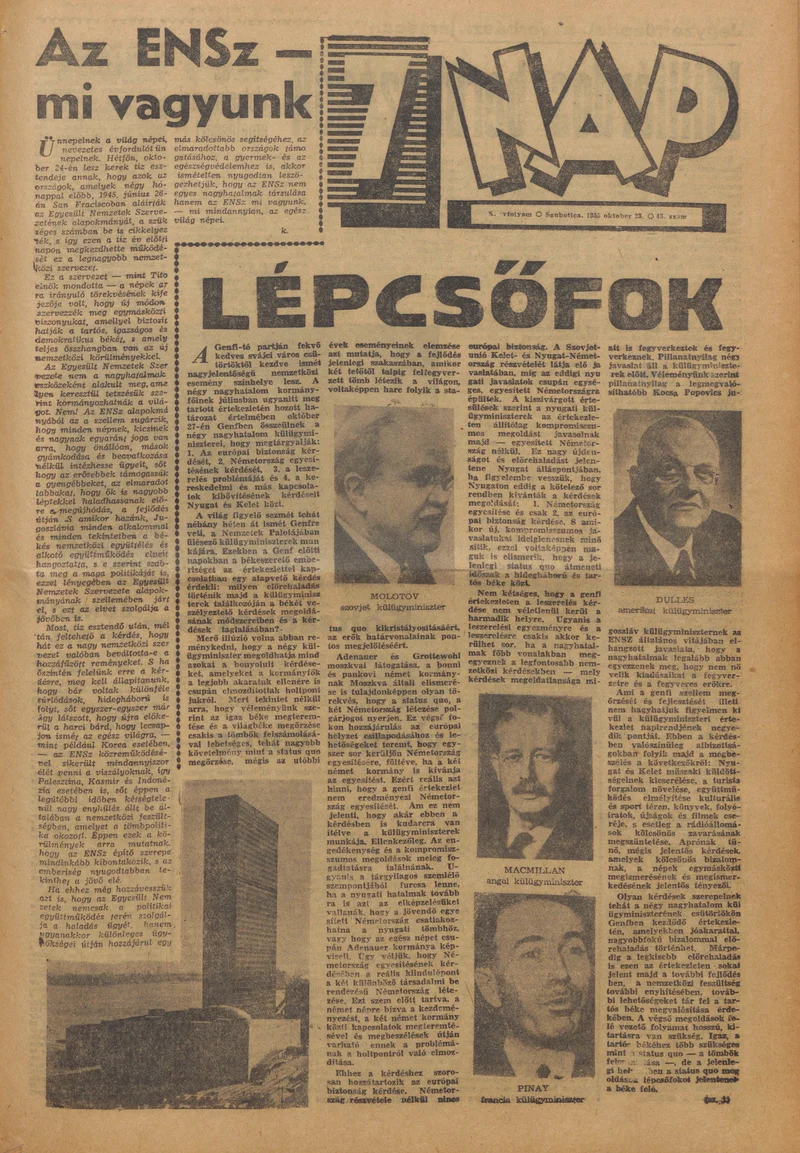 7 Nap, 10. évf. 1955. október 23. 43. sz. 1–16. oldal