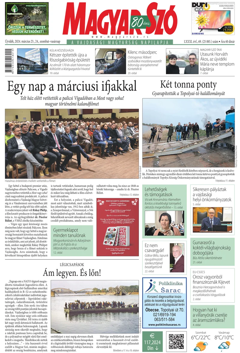 Magyar Szó, 81. évf. 2024. március 23. – 24. 69. sz. 1–32. oldal