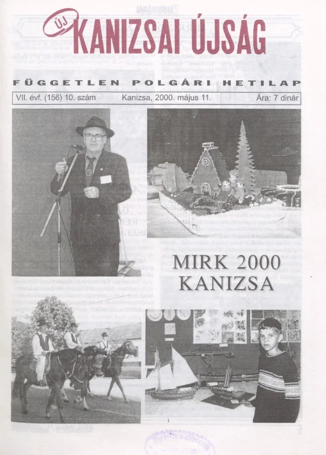 Új Kanizsai Újság, 7. évf. 2000. május 11. 10. sz.