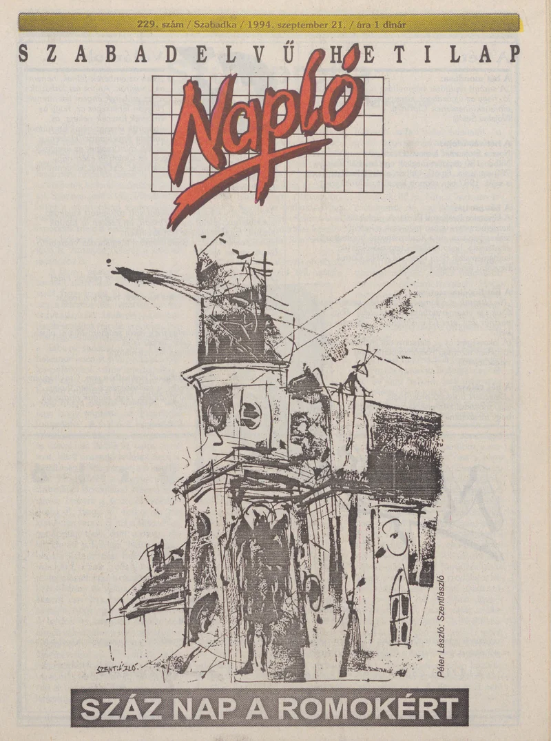 Napló - Szabadelvű hetilap, 5. évf. 1994. szeptember 21. 229. sz.