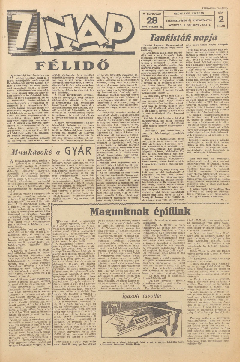 7 Nap, 5. évf. 1950. július 19. 28. sz.
