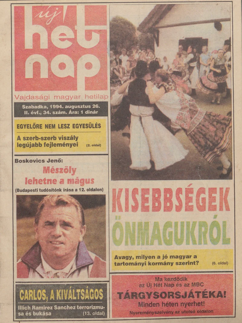 Új Hét Nap, 2. évf. 1994. augusztus 26. 34. sz.