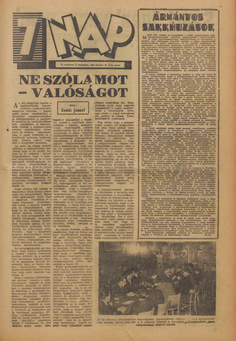 7 Nap, 10. évf. 1955. október 16. 42. sz. 1–16. oldal