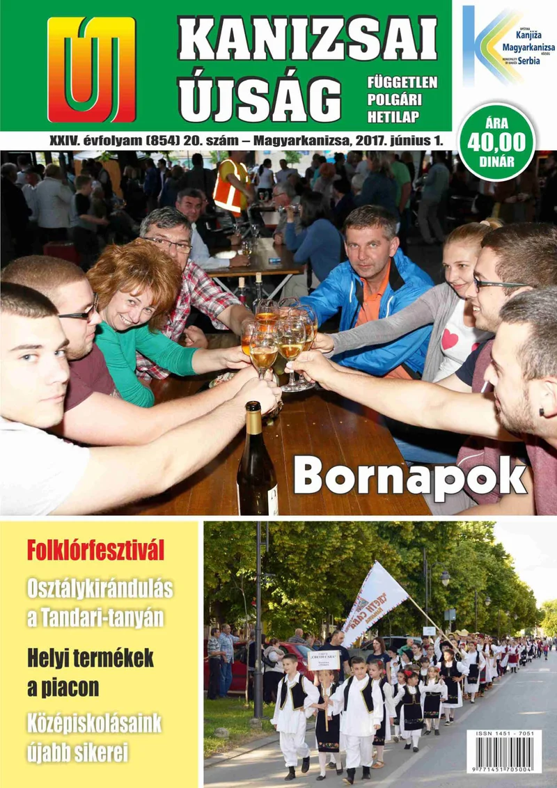 Új Kanizsai Újság, 24. évf. 2017. június 1. 20. sz.