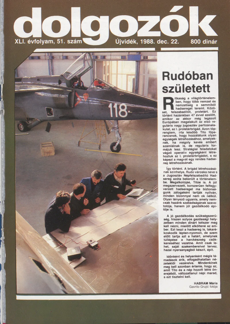 Dolgozók, 42. évf. 1988. december 22. 51. sz.
