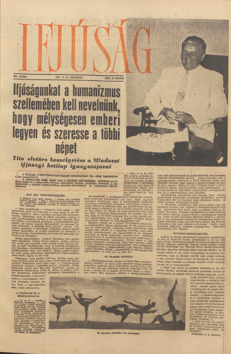 Ifjúság, 13. évf. 1957. május 25. 603. sz.