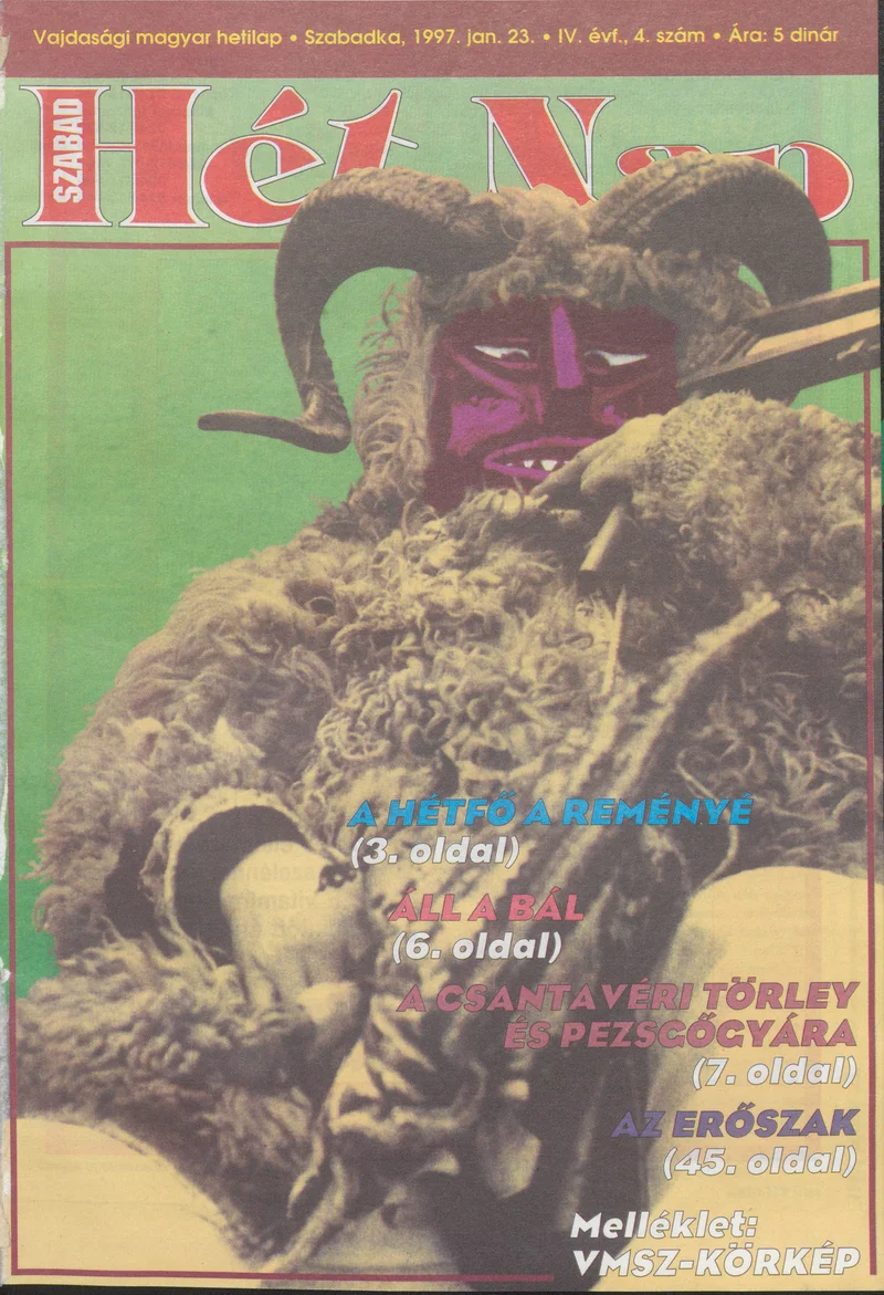 Szabad Hét Nap, 4. évf. 1997. január 23. 4. sz.