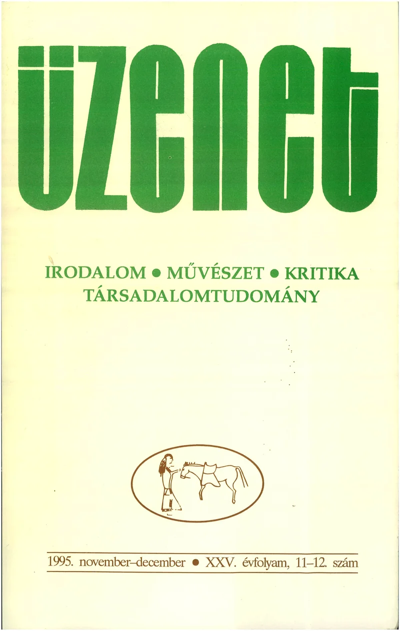 Üzenet, 25. évf. 1995. november – december. 11–12. sz. 699–842. oldal