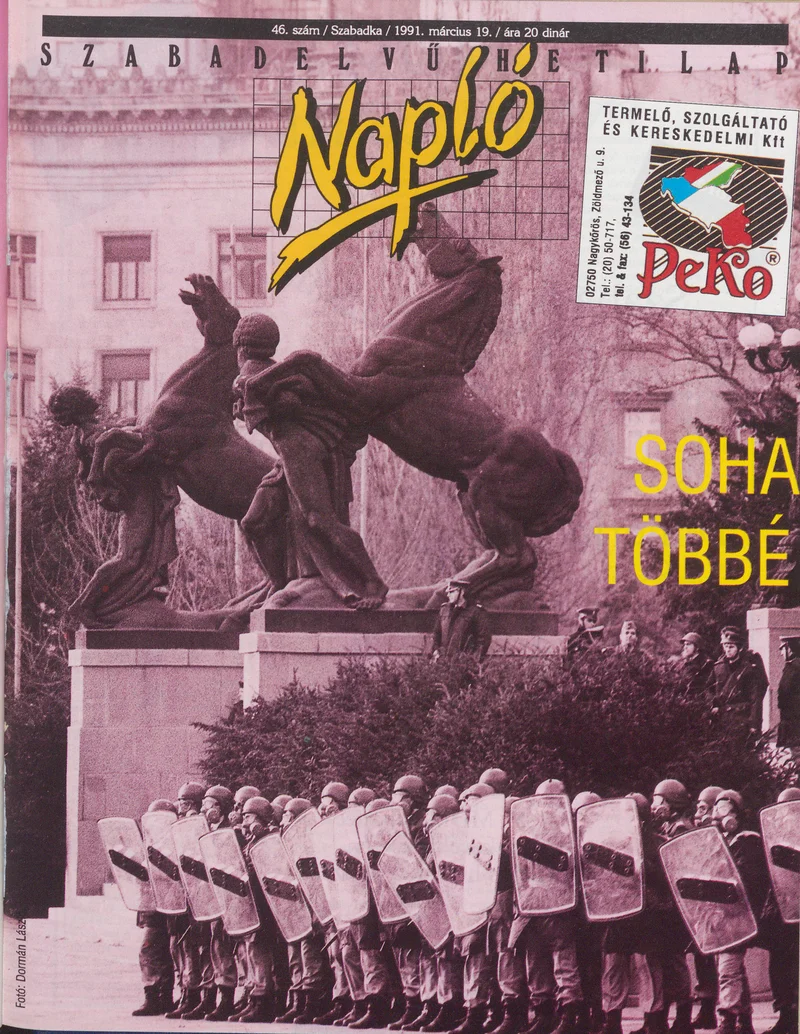 Napló - Szabadelvű hetilap, 2. évf. 1991. március 19. 46. sz.