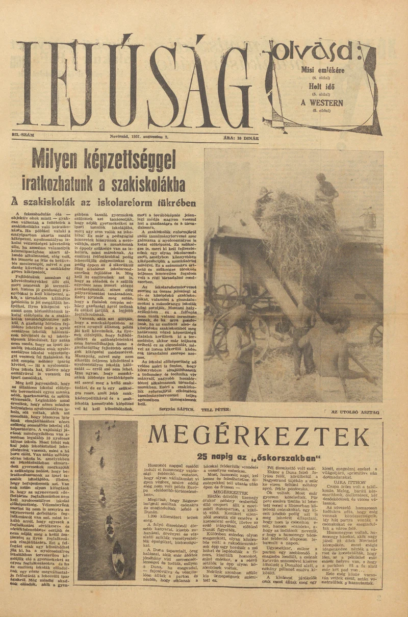 Ifjúság, 13. évf. 1957. augusztus 2. 613. sz.