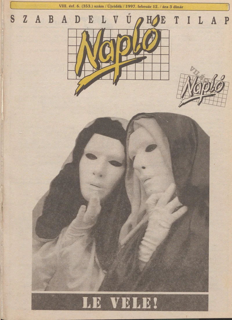 Napló - Szabadelvű hetilap, 8. évf. 1997. február 12. 353. sz.