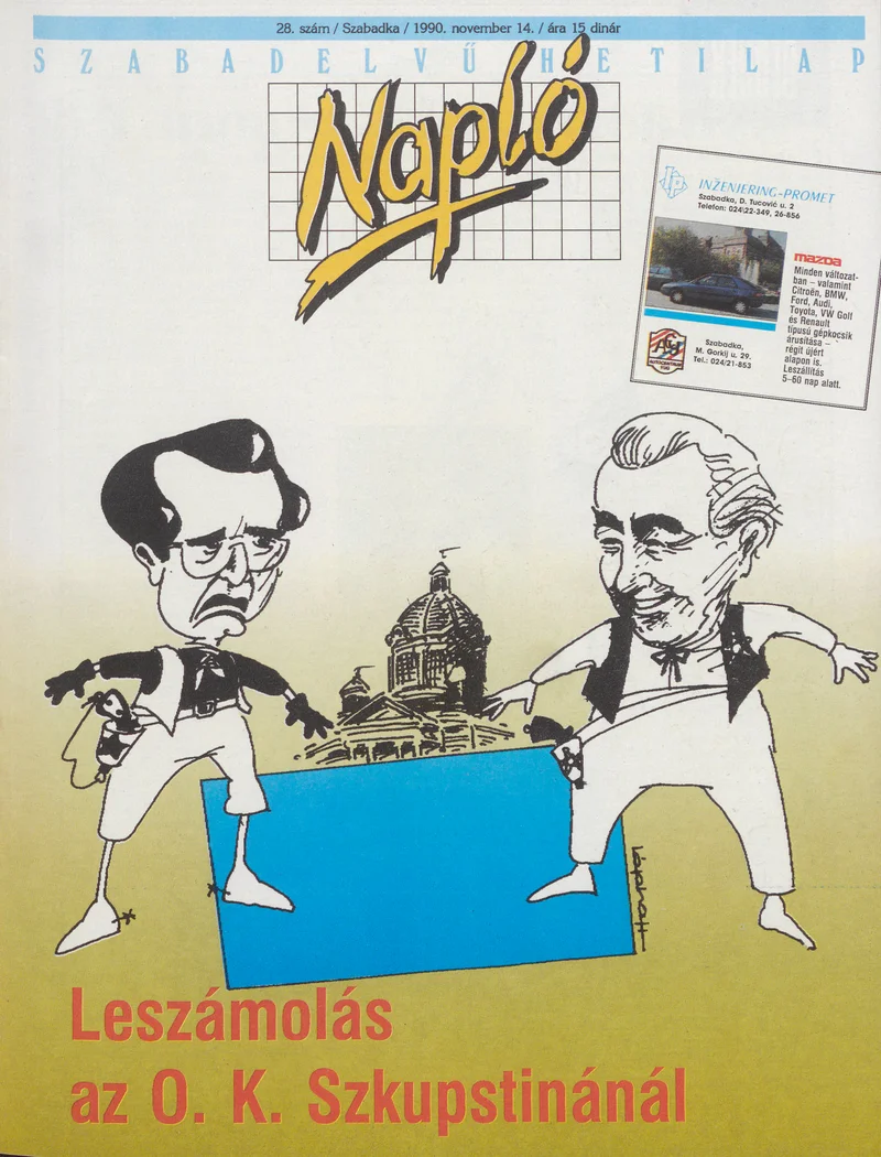 Napló - Szabadelvű hetilap, 1. évf. 1990. november 14. 28. sz.