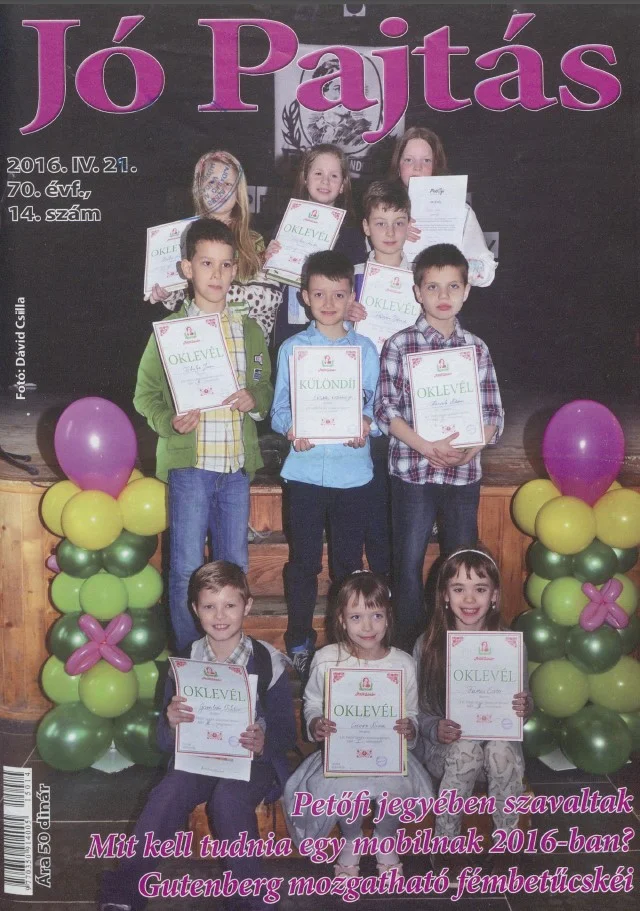 Jó Pajtás, 70. évf. 2016. április 21. 14. sz.