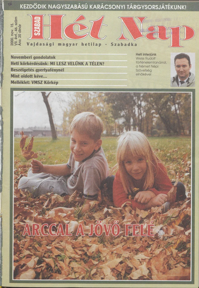 Szabad Hét Nap, 7. évf. 2000. november 15. 46. sz.