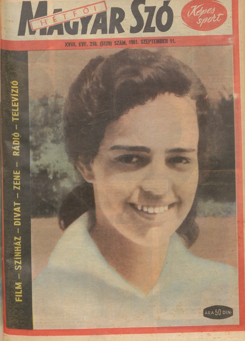 Hétfői Magyar Szó, 18. évf. 1961. szeptember 11. 216. sz.