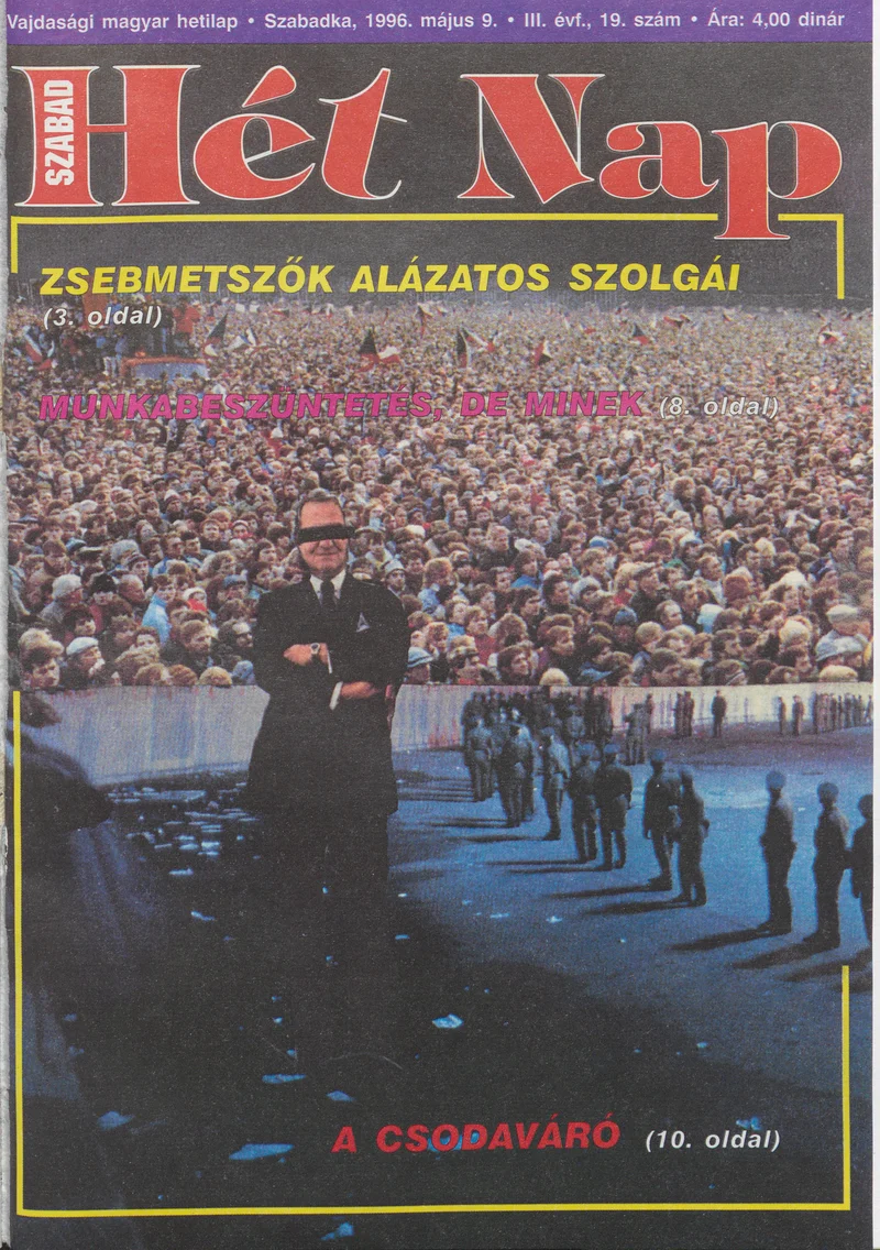 Szabad Hét Nap, 3. évf. 1996. május 9. 19. sz.