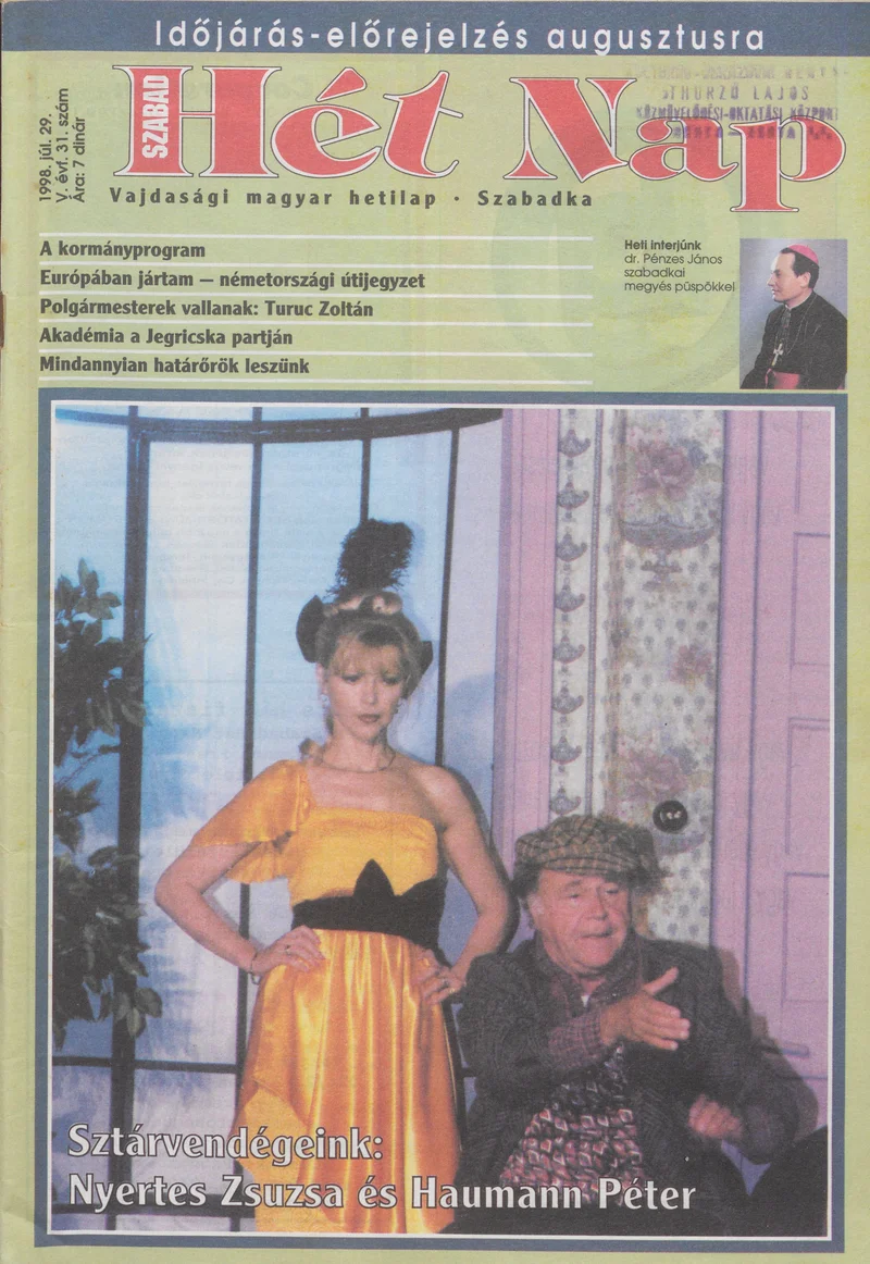 Szabad Hét Nap, 5. évf. 1998. július 29. 31. sz.