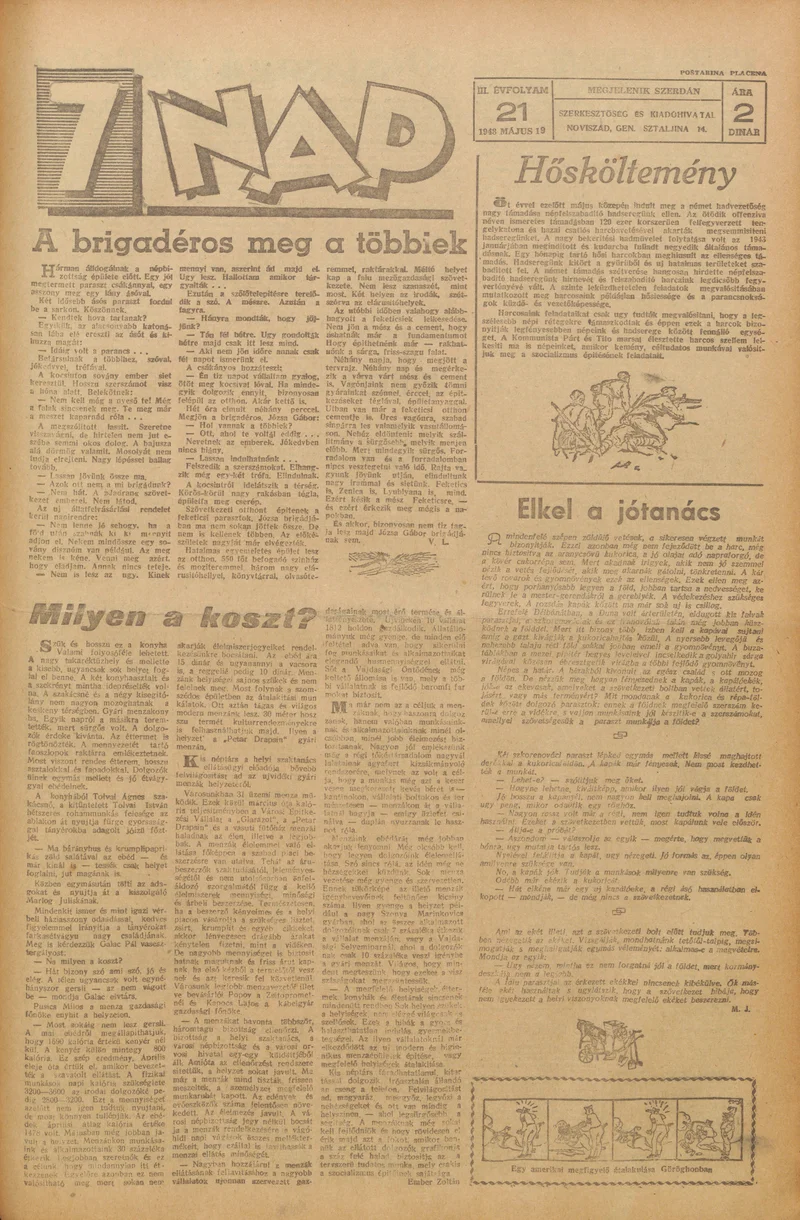 7 Nap, 3. évf. 1948. május 19. 21. sz. 1–6. oldal