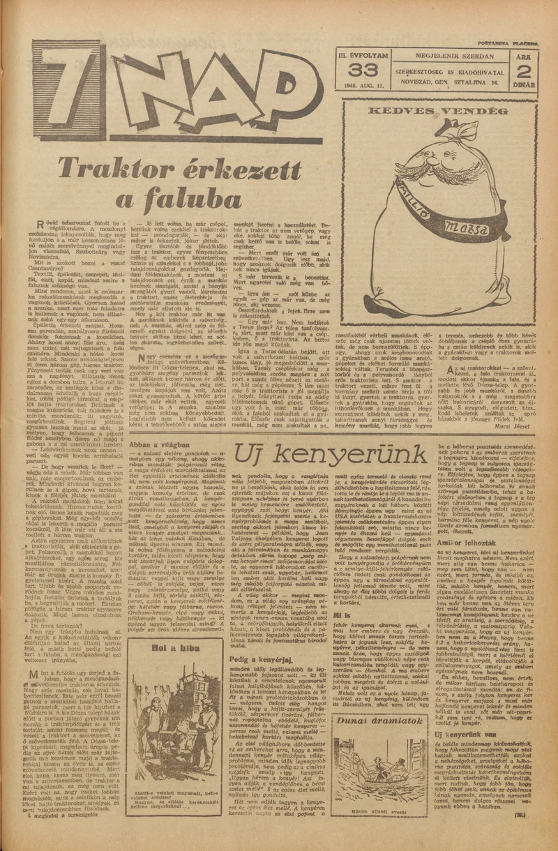 7 Nap, 3. évf. 1948. augusztus 11. 33. sz. 1–4. oldal